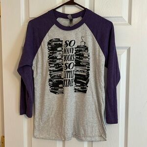 Bookworm shirt, size small